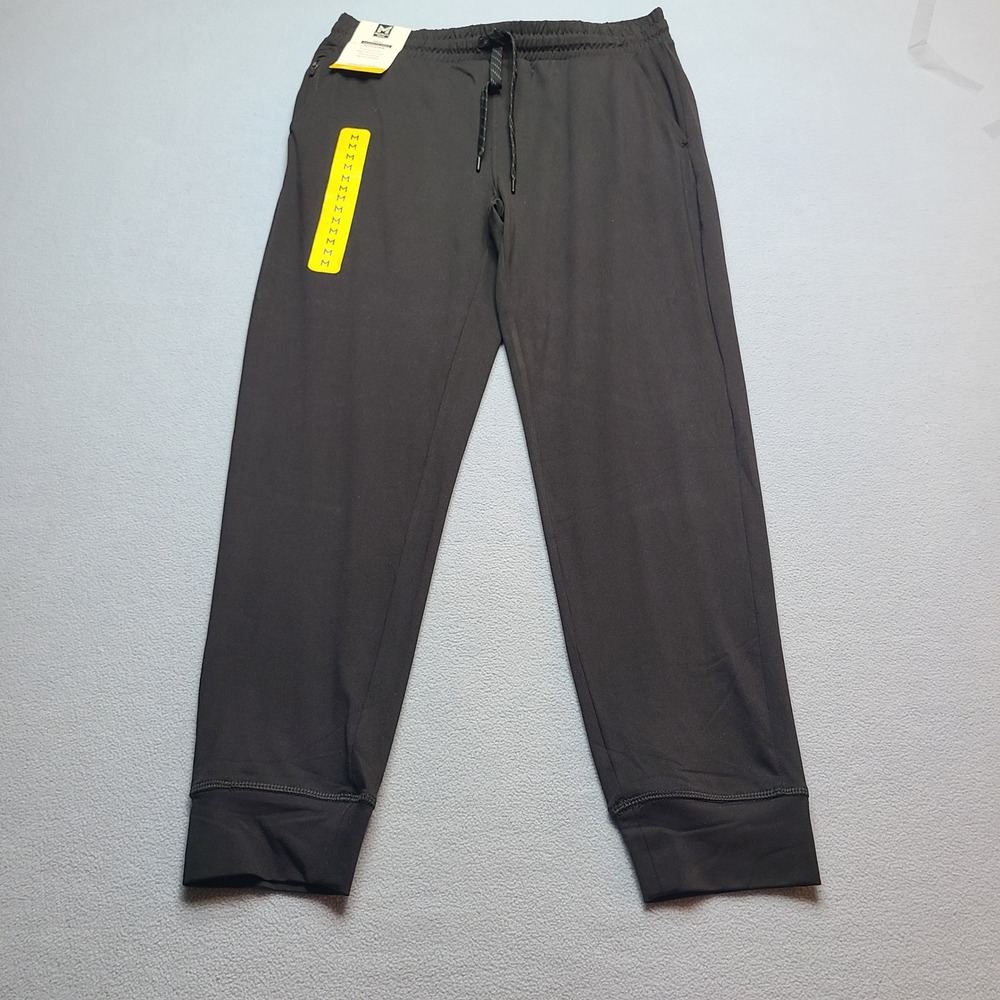 Member's Mark Favorite Soft Jogger Mens M Black New 4-Way Stretch MM23603